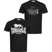 Lonsdale Kelso T-shirt Med Korte ærmer 2 Enheder