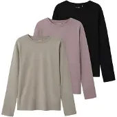TWO SOON Bluser & t-shirts greige / gammelrosa / sort