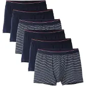 Calida Boksershorts marin / carminrød / hvid