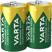 Varta batteri genopladelig d 3000mah 2-pak