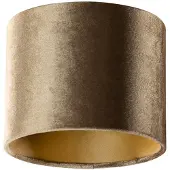 QAZQA Velvet lampeskærm bronze med guld indvendig 18/18/14