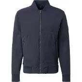 BOSS Sweatshirt med lynlås og vatteret front