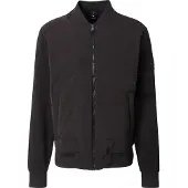 BOSS Sweatshirt med lynlås og vatteret front
