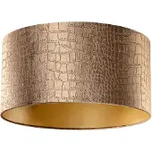 QAZQA Velvet lampeskærm krokodille design med guld indvendig 50/50/25