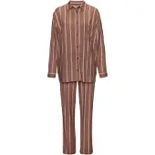 LASCANA Pyjamas brun / aubergine / lys pink / hvid