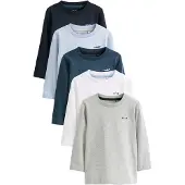 Next Shirts navy / lyseblå / mørkeblå / grå / hvid