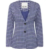 Ichi Blazer 'KATE CHECLÉ' blå / hvid