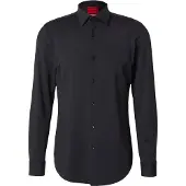 HUGO Skjorte med slim fit af jersey med performance-stræk