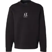 Armani Exchange Sweatshirt 'Felpa' sort / hvid