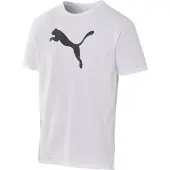Puma T-shirt Teamrise Logo - White, størrelse Large