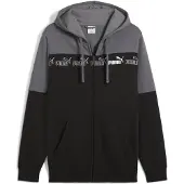 Puma Around The Block Full-Zip Hoodie Men, Clothing, Cool Dark Gray, XS