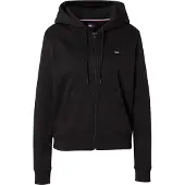 Tommy Hilfiger Sweatjakke 'Zip-thru Brushed Drawstring' navy / rød / sort / hvid