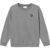 Name it Sweatshirt 'NKMVimo' grå-meleret / sort / hvid