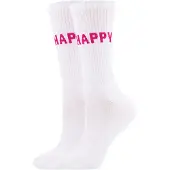Ewers Sokker 'Be Happy' lys pink / hvid
