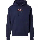 Nike Club Hoodie - Navy Blue, størrelse Large