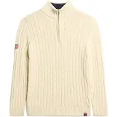 Superdry Superdrytil kvinder. W6110607A Jersey Rugby Henley beige (XL), Casual, Bomuld