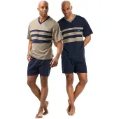 Le jogger Pyjamas kort blå