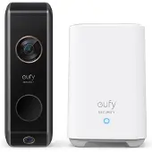 Eufy - Dørringeklokke - trådløs - 802.11b/g/n - sort
