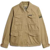 Superdry Superdrytil kvinder. W5011671A Militærjakke M65 brun (M), Casual, Bomuld, Lange ærmer