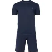 Emporio Armani Pyjamas kort marin / grå