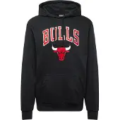 New Era Sweatshirt 'NBA' rød / sort / hvid