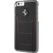 Ferrari Hardcase FESEHCP6BKR iPhone 6/6S 488 sort/rød stikning