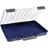Raaco CarryLite, Værktøjskasse, Polykarbonat (PC), Polypropylen, Blå, Hvid, Hængsel, 413 mm, 330 mm