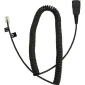 Jabra -kabelforlænger, QD til RJ10, spiralsnoet, 0,5 m
