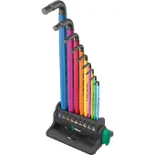 Wera SÆT MED 950/9 HEX-PLUS MULTIFARVEDE NØGLER 3 9CZR - W05133165001