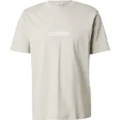 Adidas Funktionsskjorte 'Essentials Linear' lysegrå / hvid