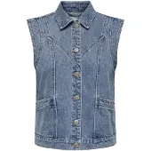 ONLY Vest 'ONLKennedy' blue denim