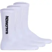 Salomon - Sokker - Socks Everyday Crew 3-Pack White White til UnisexBomuld - Størrelse 39-41 - Hvid