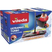 Vileda Ultramat Turbo XL rengøringsmoppe Tør&våd Mikrofiber Sort, Rød