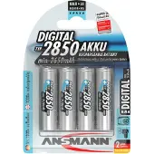 Ansmann 1x4 Genopladelige Nimh 2850 Mah Mignon Aa-batterier 2650mah