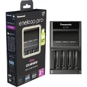 Panasonic eneloop BQ-CC65E - Batterioplader - 4 x batterier lader op - 1 A (USB)