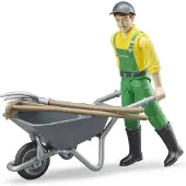 BRUDER Figur - bworld - Landmand m. Tilbehør - 62610 - - OneSize - Legetøjsfigur