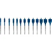 Bosch Flat Milling Drill Bit Set Self-Cut 10-32 mm 13 Bits