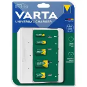 Varta Universal - 4,5 timer batterioplader - (for 4xAA/AAA/C/D, 1x9V) (USB-C)