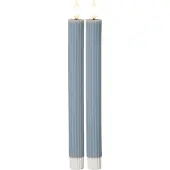 Star Trading LED antikke stearinlys blå 2st 25cm