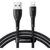 JOYROOM Kabel Starry Series SA32-AL3 3A USB-A / Lightning 1m - sort