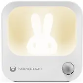 Forever Light Lamp LED zuikio naktinė lempa PURE FLC-10 LEA PIR baltos spalvos 500mAh Light