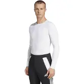 Adidas Baselayer Techfit - Hvid L/s, størrelse Large