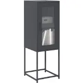 vidaXL skænk 36x39x107 cm koldvalset stål antracitgrå