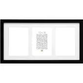 Deknudt Nuotraukų rėmelis S66KA3 galerija 3x13x18 Mediena juoda w. Passepartout