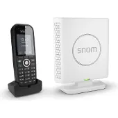 Snom m430 - Ledningsfri VoIP telefon med opkalds-ID - DECT - 3-vejs opkaldskapacitet - SIPS, SRTP - hvid, sort