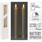 Home Styling Collection voksede bordstager med LED, 25 cm