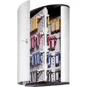 Durable KEY BOX - Nøglekabinet - 72 kroge - børstet aluminium - aluminium