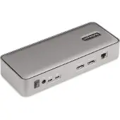 StarTech.com Startech Dual-Laptop USB-C KVM Docking Station, Dual Monitor 4K 60Hz DisplayPort Dock, 5-Port USB Hub, GbE, 90W/45W Power Delivery to Two Laptops, Wi
