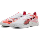 Puma ULTRA 5 MATCH IT Futsal Boots, Shoes, White/Black/Glowing Red, 42