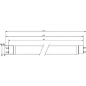 Philips LED-RØR 14 W 840 120 cm 230 V
